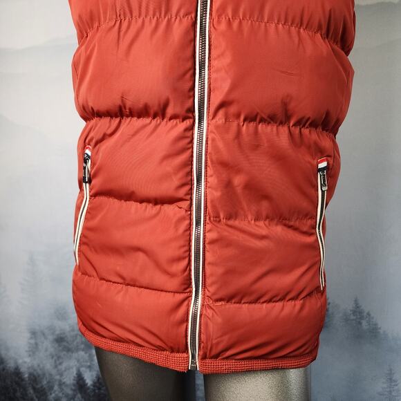 Vintage Robert Phillipe Hooded Rust Puffer Vest | Women's XL - Picture 3 of 13